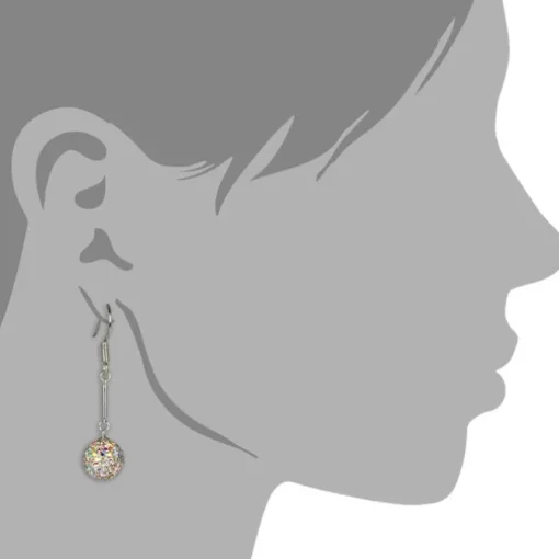 SilberDream Glitzer Ohrhänger 925 Zirkonias weiß GSO101