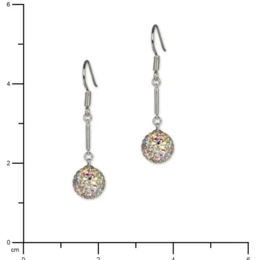 SilberDream Glitzer Ohrhänger 925 Zirkonias weiß GSO101