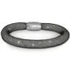 SilberDream Glitzerarmband Minikristalle schwarz/weiß 18cm Armband SDA050K9