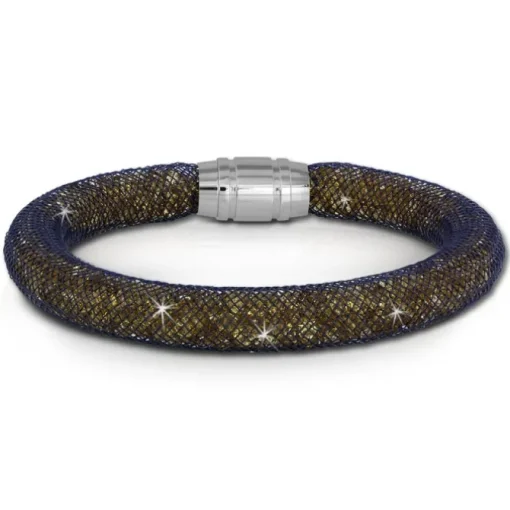 SilberDream Glitzerarmband Minikristalle goldfarben 20cm Armband Damen SDA050N0