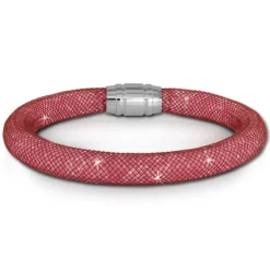 SilberDream Glitzerarmband Minikristalle rosa 20cm Armband Damen SDA050A0
