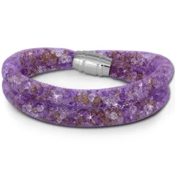 SilberDream Glitzerarmband Minikristalle farbig Doppelarmband Damen SDA051F9