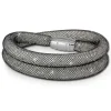 SilberDream Glitzerarmband Minikristalle schwarz/weiß Doppelarmband SDA051K9