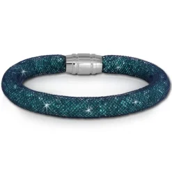 SilberDream Glitzerarmband Minikristalle türkis 20cm Armband Damen SDA050T0