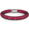 SilberDream Glitzerarmband Minikristalle fuchsia 20cm Armband Damen SDA050P0