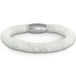 SilberDream Glitzerarmband Minikristalle weiß 18cm Armband Damen SDA050W9
