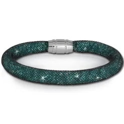 SilberDream Glitzerarmband Minikristalle grün 20cm Armband Damen SDA050G0