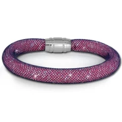 SilberDream Glitzerarmband Minikristalle flieder 18cm Armband Damen SDA050V9