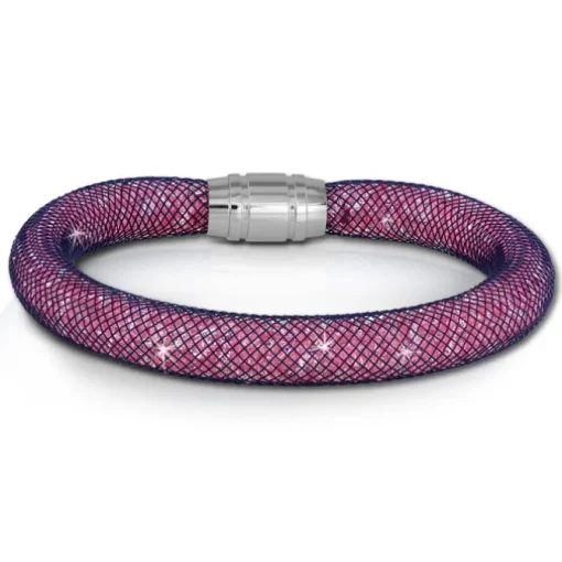 SilberDream Glitzerarmband Minikristalle flieder 20cm Armband Damen SDA050V0