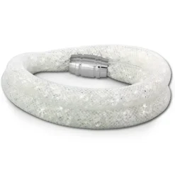 SilberDream Glitzerarmband Minikristalle weiß Doppelarmband Damen SDA051W9