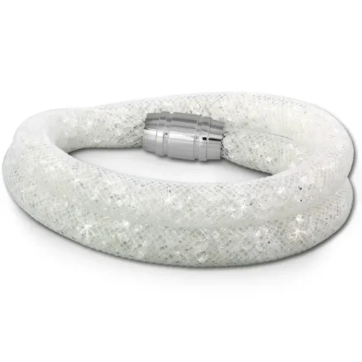SilberDream Glitzerarmband Minikristalle weiß Doppelarmband Damen SDA051W9