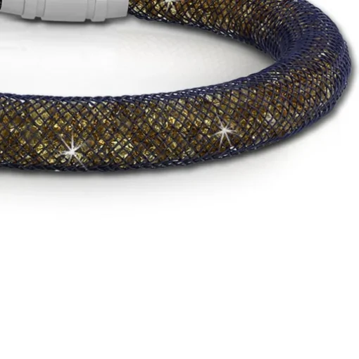 SilberDream Glitzerarmband Minikristalle goldfarben 20cm Armband Damen SDA050N0