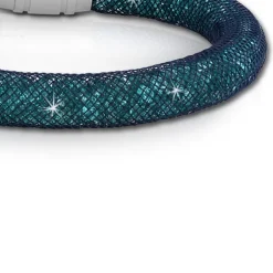 SilberDream Glitzerarmband Minikristalle türkis 18cm Armband Damen SDA050T9