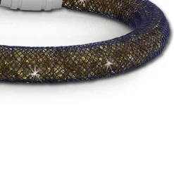 SilberDream Glitzerarmband Minikristalle goldfarben 18cm Armband Damen SDA050N9