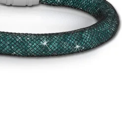SilberDream Glitzerarmband Minikristalle grün 20cm Armband Damen SDA050G0