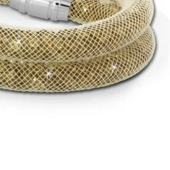 SilberDream Glitzerarmband Minikristalle goldfarbenen Doppelarmband SDA051Y0