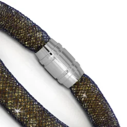 SilberDream Glitzerarmband Minikristalle goldfarben 20cm Armband Damen SDA050N0