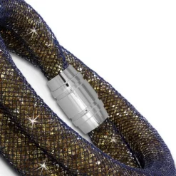 SilberDream Glitzerarmband Minikristalle goldfarbenen Doppelarmband SDA051N9