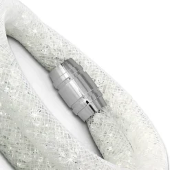 SilberDream Glitzerarmband Minikristalle weiß Doppelarmband Damen SDA051W9
