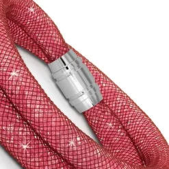 SilberDream Glitzerarmband Minikristalle rosa Doppelarmband Damen SDA051A0