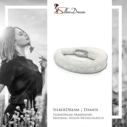 SilberDream Glitzerarmband Minikristalle weiß Doppelarmband Damen SDA051W9