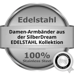 SilberDream Glitzerarmband Minikristalle flieder Doppelarmband Damen SDA051V0