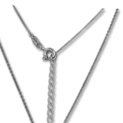 SilberDream Halskette mit Anhänger Feder 44cm - 47cm 925er Silber SDK50544J