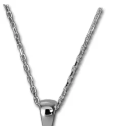 SilberDream Halskette mit Anhänger Schneeflocke weiß 44,5cm 925 Silber SDK4981W