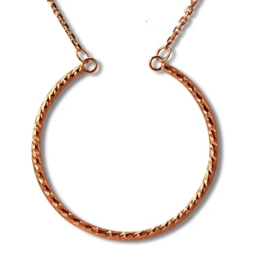 SilberDream Halskette mit Anhänger Creole, 41,5cm 925er rosevergoldet SDK27742E
