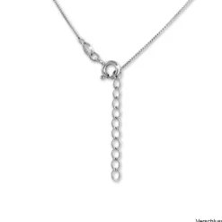 SilberDream Halskette mit Anhänger Feder 44cm - 47cm 925er Silber SDK50544J