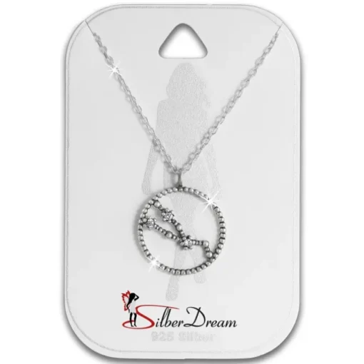 SilberDream Halskette Sternzeichen Stier 925 Silber 45cm Damen Kette SDK8505W