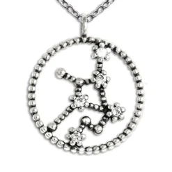 SilberDream Halskette Sternzeichen Jungfrau 925 Silber 45cm Damen Kette SDK8509W
