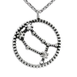 SilberDream Halskette Sternzeichen Zwilling 925 Silber 45cm Damen Kette SDK8506W