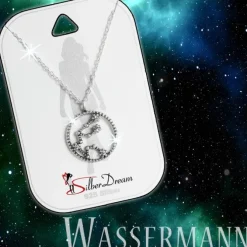 SilberDream Halskette Sternzeichen Wassermann 925er 45cm Damen Kette SDK8502W