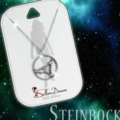 SilberDream Halskette Sternzeichen Steinbock 925er 45cm Damen Kette SDK8501W