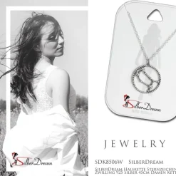 SilberDream Halskette Sternzeichen Zwilling 925 Silber 45cm Damen Kette SDK8506W