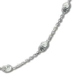 SilberDream Halskette Typhoon 925er Silber 45cm Kette SDK30145J