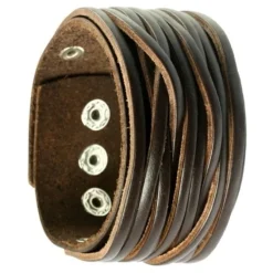 SilberDream Herren Leder Armband braun Lederarmband LA2248B