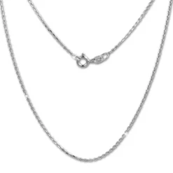 SilberDream Kette Anker diamantiert 925er Silber 42cm Damen Halskette SDK28942J