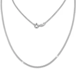 SilberDream Kette Anker rund 925 Sterling Silber 45cm Damen Halskette SDK28845J