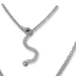 SilberDream Kette Circle Zirkonia weiß 925 Silber 42-45cm Halskette GSK410W