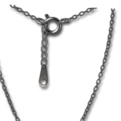 SilberDream Kette Circle Zirkonia schwarz 925er Silber 42-45cm Halskette GSK403S