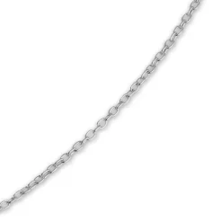 SilberDream Kette Doppel Herz 925 Sterling Silber 45cm SDK8007J