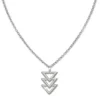 SilberDream Kette Dreiecke 925er Sterling Silber 45cm Damen Halskette SDK8013J