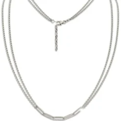 SilberDream Kette Fantasie 925 Sterling Silber Damen 45cm + 3cm SDKK0045J