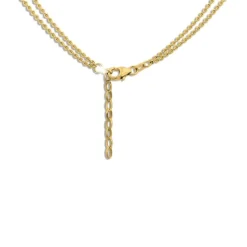 SilberDream Kette Fantasie 925 Silber vergoldet Damen 45cm + 3cm SDKK0045Y