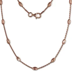 SilberDream Kette Glamour rosevergoldet 925 Silber 45cm Damen Kette SDK26245E