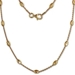 SilberDream Kette Glamour vergoldet 925 Silber 45cm Damen Kette SDK26245Y