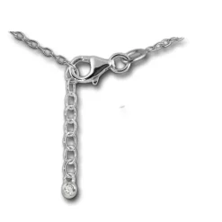 SilberDream Kette Glamour Zirkonia weiß 925er Silber 42-45cm Halskette GSK404W