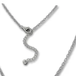 SilberDream Kette Glamour Zirkonia weiß 925 Silber 42-45cm Halskette GSK412W